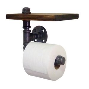Baño Porta Rollo Industrial Vintage 8501