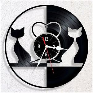 Reloj Animales Gatos Corazon 0424