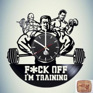 Reloj Gimnasio Pesas Fuck Off 1009