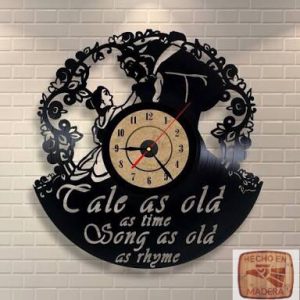 Reloj Bella y Bestia Siluetas Frase 1050