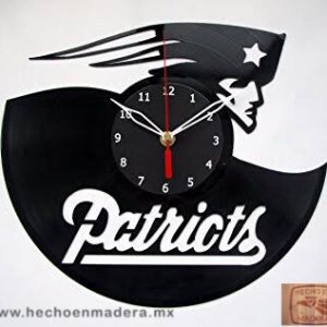 Reloj New England Patriots Logo en Disco 1244