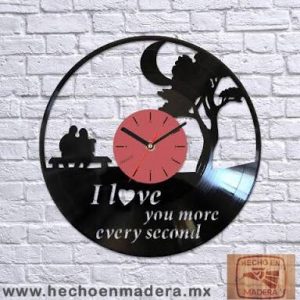 Reloj Amor Pareja en Parque con Frase 1324