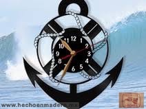 Reloj Simbolos Ancla y Salvavidas 1333