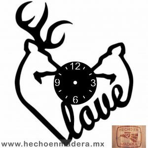 Reloj Amor Pareja de Venados  1360