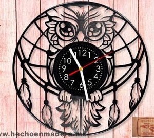 Reloj Simbolos Atrapa Suenos con Buho 1439