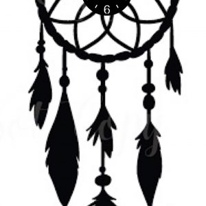 Reloj Simbolos Atrapa Suenos 5 Pendientes 1442