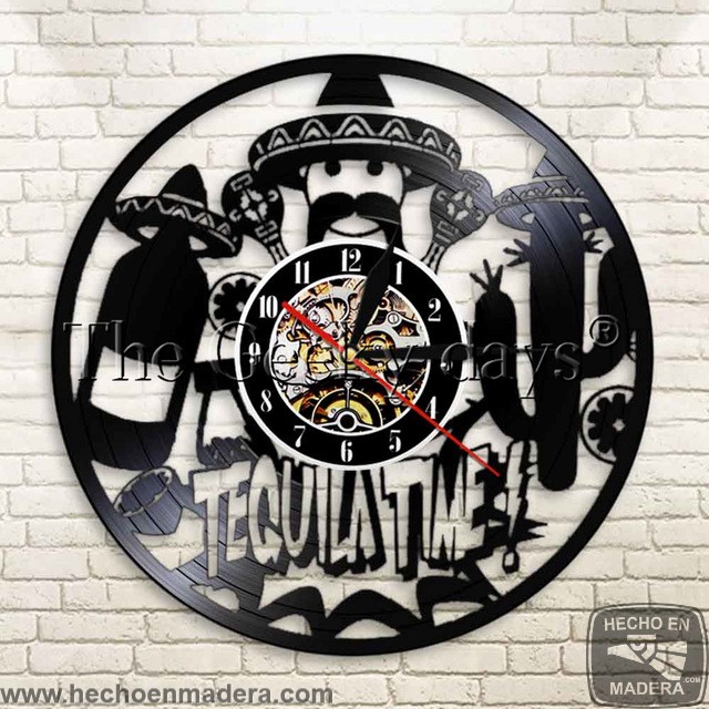 Reloj Bebidas Tequila, Sombreros, Cactus 1535