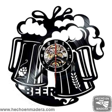 Reloj Bebidas Tarros de Cerveza 1536