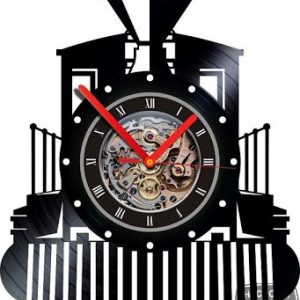 Reloj Trenes Silueta Frontal 1546