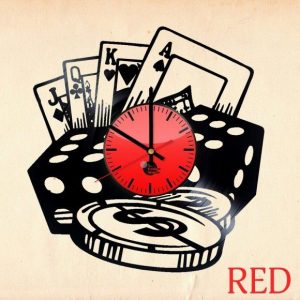 Reloj Casino Cartas, dados y Fichas 1758