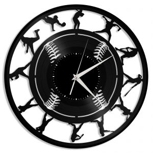 Reloj Beisbol Siluetas Concentricas 2121
