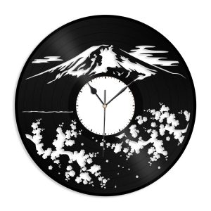 Reloj Flores Silueta de montana y flores 2345