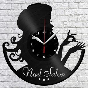 Reloj Salon de Unas Silueta Perfil 2629