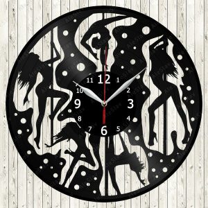 Reloj Baile 5 siluetas de pole dance 2696