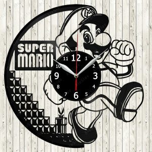 Reloj Super Mario Bros Silueta 2836