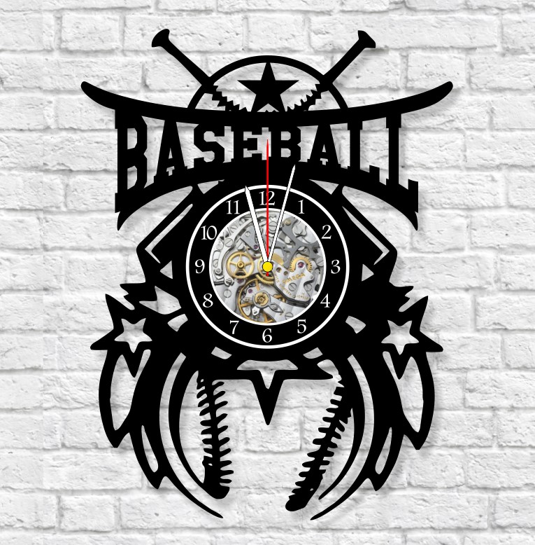 Reloj Beisbol Pelota y Estrellas Baseball 3070