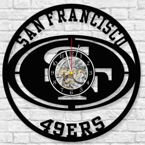 Reloj San Francisco 49ers Logo y Banner 3381