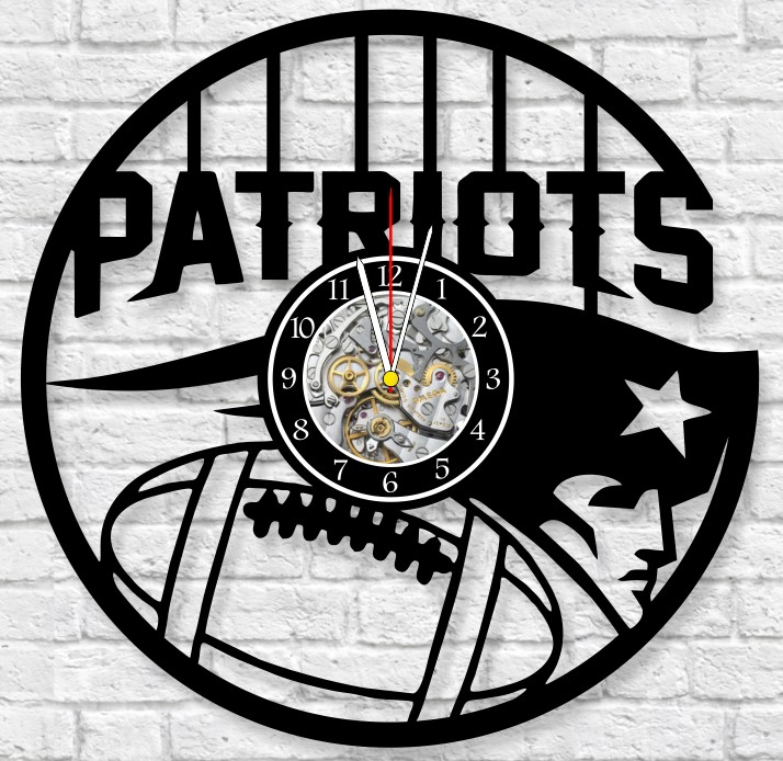 Reloj New England Patriots Logo con Balon 3690