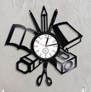 Reloj Maestro Silueta Utiles Escolares Lapices  4213