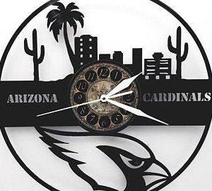 Reloj Arizona Cardinals Logo Horizonte Ciudad  4270