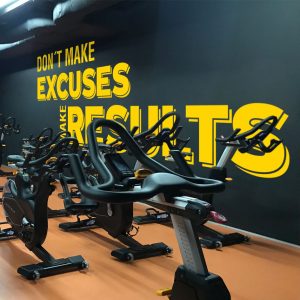 Vinil Gym Don't Make Excuses Make Results Mediano 6523