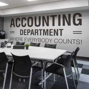 Vinil Oficina Accounting Department Chico 6629