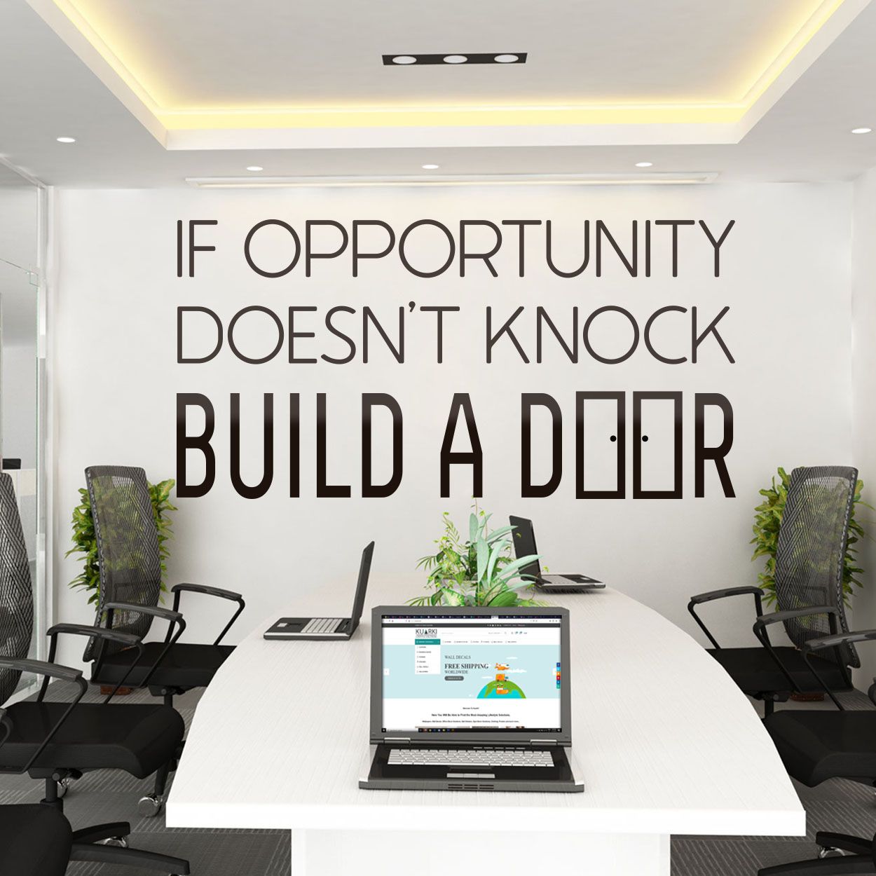 Vinil Oficina Build a Door Mediano 6640