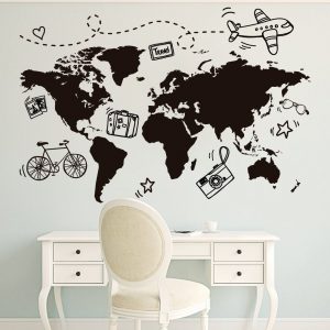 Vinil Mapas Mundial Viaje Chico 7007