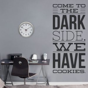 Vinil Frases Come To The Dark Side Chico 7106