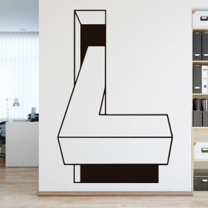 Vinil Ilusion Optica Letra L Grande 7681