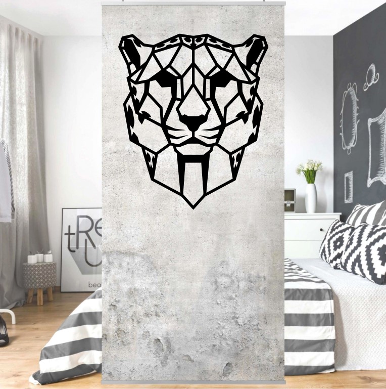 Animales Jaguar Geometrico 3D 9052 – www.hechoenmadera.com