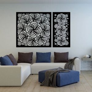 Plantas Flores Petalos Concentricos 3D 9067