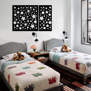 Figuras Estrellas y Circulos 3D 9071